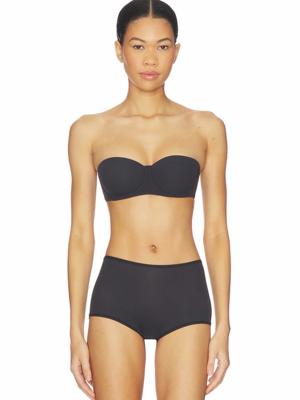 SKIMS Fits Everybody Strapless Bra NWT Onyx Black 42C